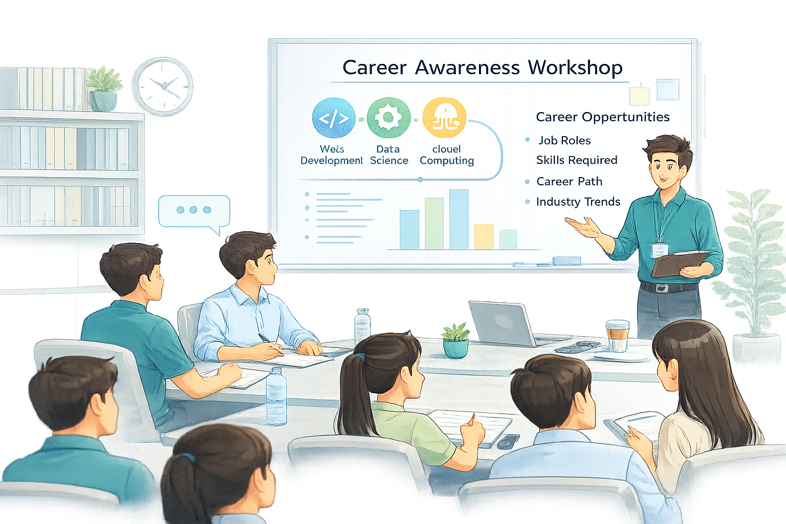 Career awareness workshop with students