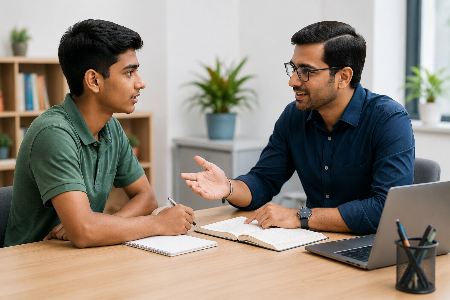 Student asking mentor which skill to learn